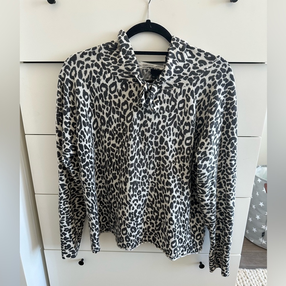 Leopard Print Cashmere Sweater